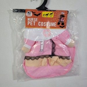 Duke and Tiny Pet Product Dog Cat Nurse Costume Size Medium New Halloween Doctor